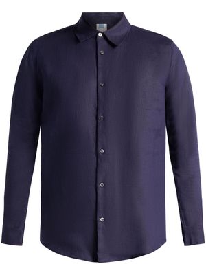 CHÉ long-sleeve linen shirt - Blue