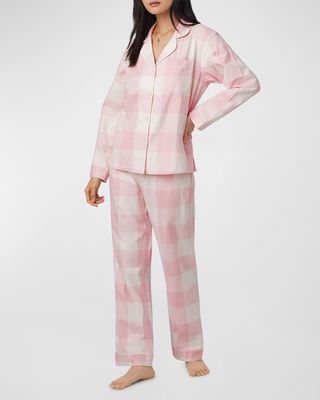 Check-Print Organic Cotton Flannel Pajama Set