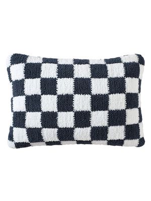 Checkerboard Mini Pillow - Midnight