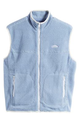 CHECKS Alpine Water Resistant High Pile Fleece Vest in Sky Blue