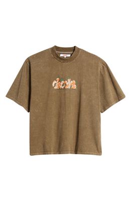 CHECKS Froggy Cotton Graphic T-Shirt in Brown