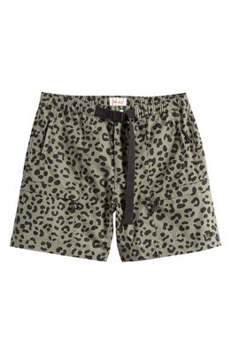 CHECKS Leopard Print Ripstop Climbing Shorts