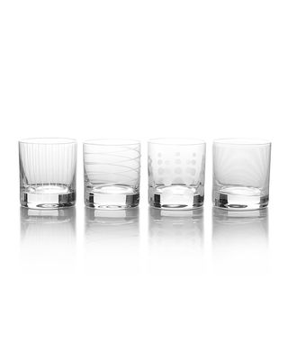 Cheers Double Old Fashion Glasses, Set of 4