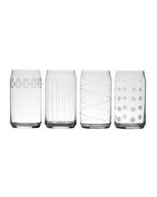 Cheers Seltzer Glasses, Set of 4
