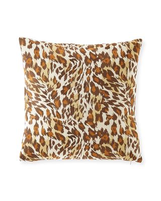 Cheetah Decorative Pillow, 22"Sq.