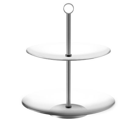 Chef Buddy 2-Tier Round Glass Display Stand