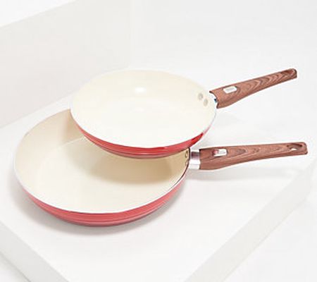 Chef Robert Irvine 2-Piece Ceramic NonstickFry Pan Set