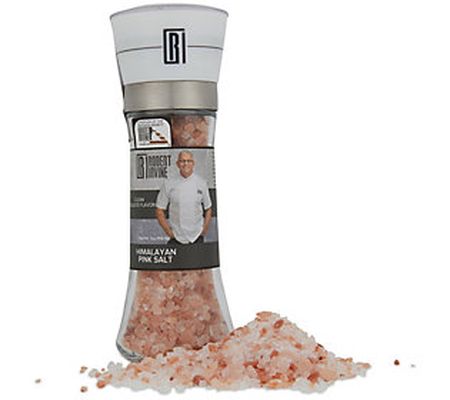 Chef Robert Irvine 7oz Himalayan Pink Salt Whit e Top Grinder