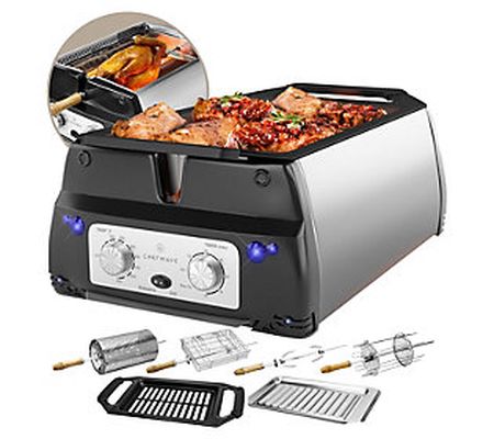 ChefWave Smokeless Infrared Rotisserie Indoor T abletop Grill