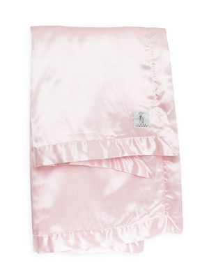 Chenille Satin Blanket - Pink