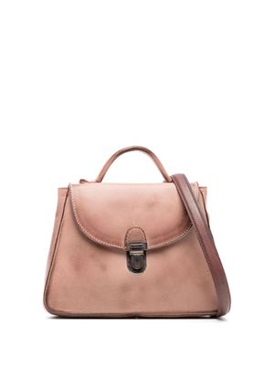 Cherevichkiotvichki distressed leather tote bag - Pink
