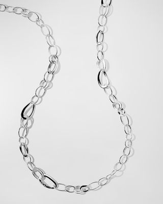 Cherish Sterling Silver Link Chain Necklace, 37"