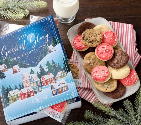 Cheryl's 24 Piece Holiday Cookie Book Box
