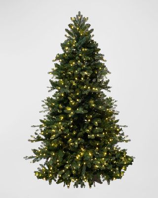 Chesapeake Fir Pre-Lit Christmas Tree with Warm White LED Lights, 7'