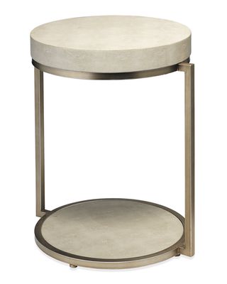 Chester Faux Shagreen Side Table
