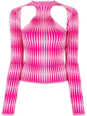 Chet Lo Bubble cut-out top - Pink
