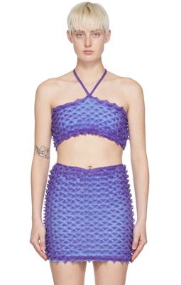 Chet Lo Purple Manta Bikini Top
