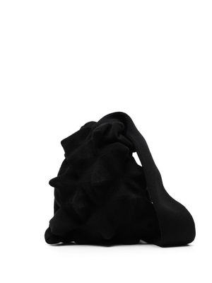 Chet Lo Spiky knitted crossbody bag - Black