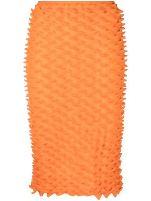 Chet Lo Spiky midi skirt - Orange