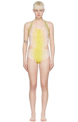 Chet Lo SSENSE Exclusive Multicolor Sunrise One-Piece Swimsuit