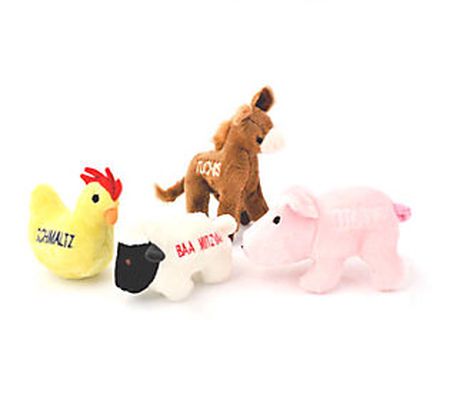 Chewish Treats Barnyard Buddies Pet Toys Bundle