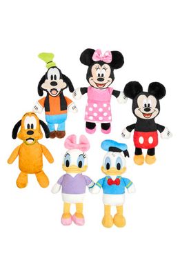 Chewy x Disney Mickey & Friends 6-Pack Squeaky Dog Toys in Black Multi