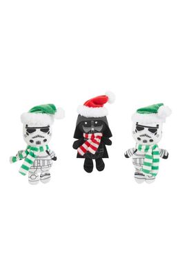 Chewy x Disney Star Wars 3-Pack Plush Cat Toys with Catnip in White Multi