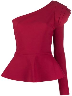 CHIARA BONI La Petite Robe Ayda one-shoulder top - Red