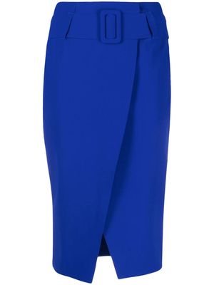 CHIARA BONI La Petite Robe belted-waist pencil skirt - Blue