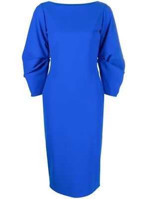CHIARA BONI La Petite Robe Carlyn balloon-sleeves midi dress - Blue