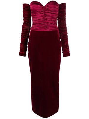 CHIARA BONI La Petite Robe Cherryl bustier midi dress - Red