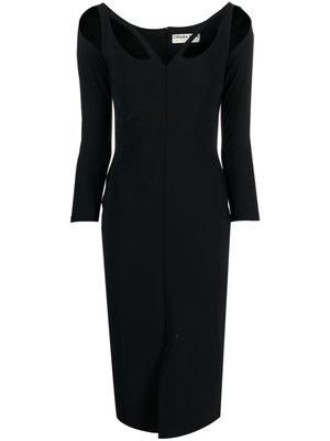 CHIARA BONI La Petite Robe cut-out detail stretch midi dress - Black
