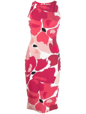 CHIARA BONI La Petite Robe cut-out floral sheath dress - Pink