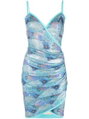 CHIARA BONI La Petite Robe floral-print mini dress - Blue