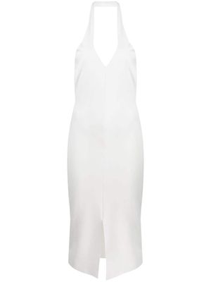 CHIARA BONI La Petite Robe halterneck cutout-detail dress - White