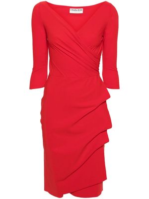 CHIARA BONI La Petite Robe Kleid Florien V-neck dress - Red