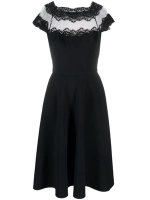 CHIARA BONI La Petite Robe lace-detail short-sleeve dress - Black