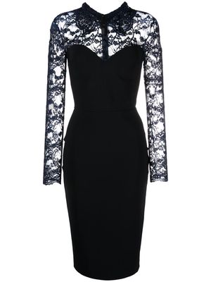 CHIARA BONI La Petite Robe lace-panel midi dress - Black