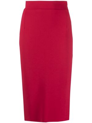 CHIARA BONI La Petite Robe Lumi high-waist pencil skirt - Red