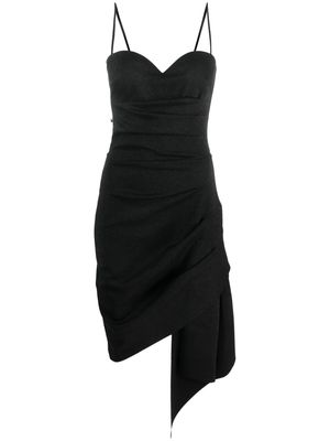CHIARA BONI La Petite Robe Nilde asymmetric gathered dress - Black