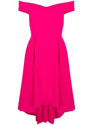 CHIARA BONI La Petite Robe off-shoulder flared dress - Pink