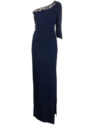 CHIARA BONI La Petite Robe one-shoulder front-slit dress - Blue