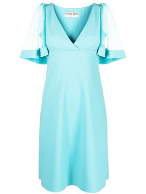 CHIARA BONI La Petite Robe Rema V-neck dress - Blue