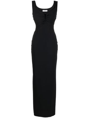 CHIARA BONI La Petite Robe ruched sleeveless maxi dress - Black
