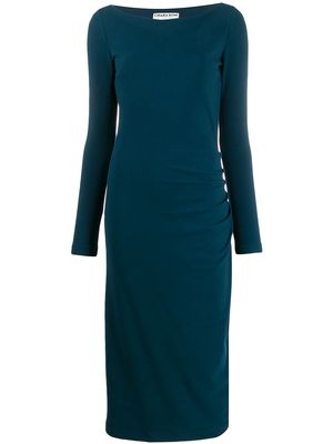 CHIARA BONI La Petite Robe ruched waist dress - Blue