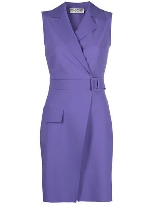 CHIARA BONI La Petite Robe Saul belted wrap dress - Purple