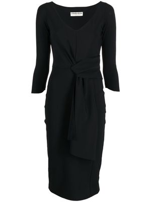 CHIARA BONI La Petite Robe tied-waist bodycon dress - Black