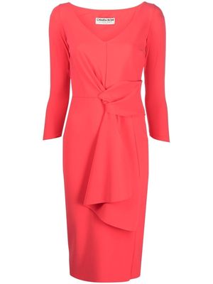 CHIARA BONI La Petite Robe tied-waist bodycon dress - Pink