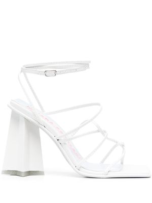 Chiara Ferragni 105mm Star ankle buckle-fastening sandals - White