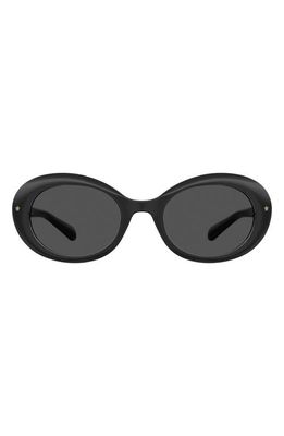 Chiara Ferragni 46mm Round Sunglasses in Black/Grey